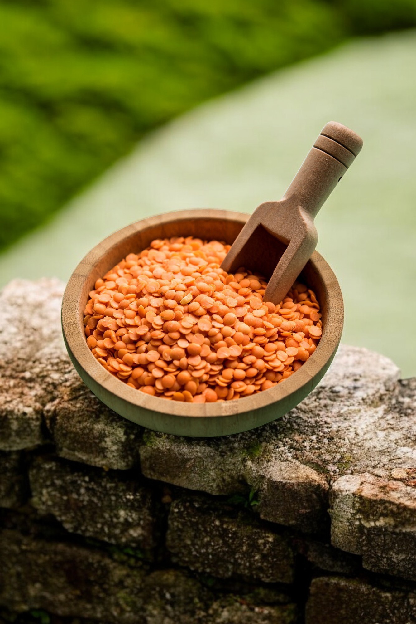 Masoor Dal, also known as Red Split Lentils, a nutritious and protein-packed lentil commonly used in Indian cuisine.