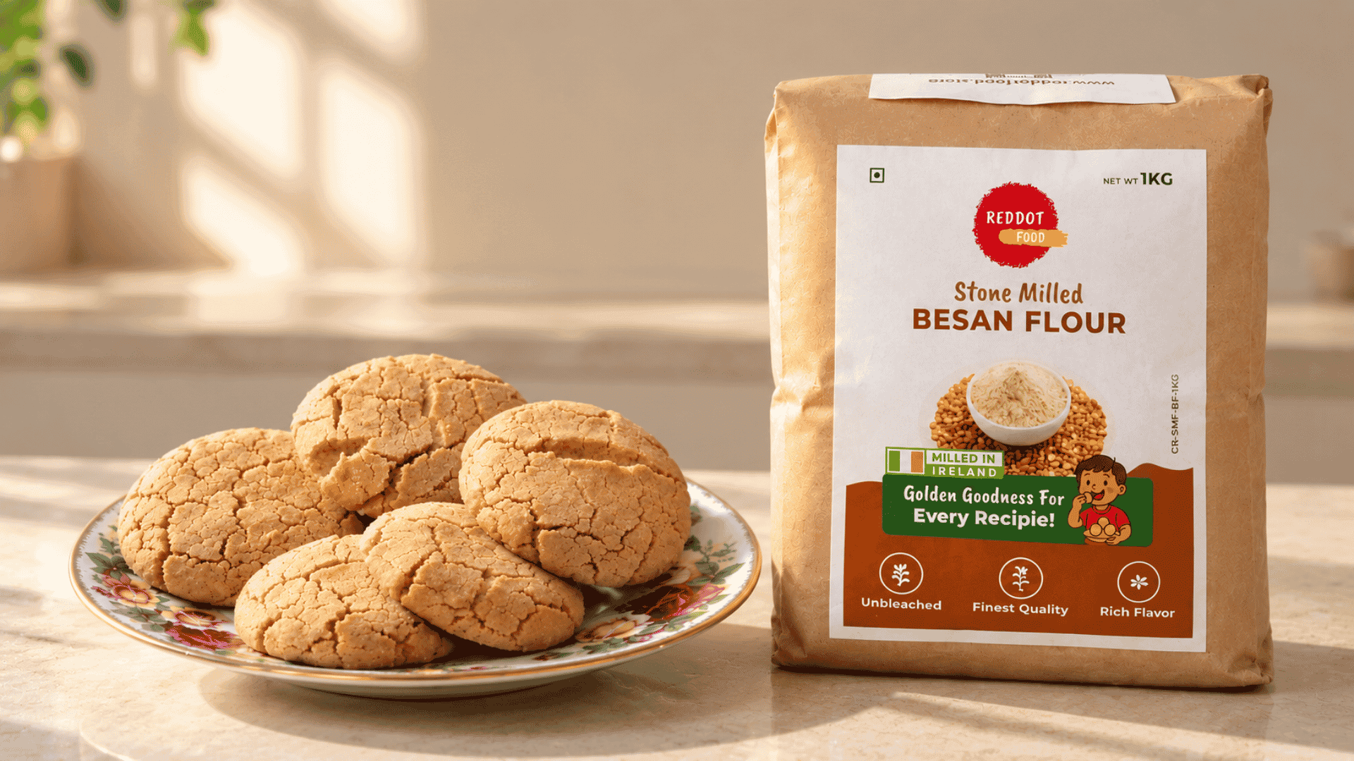 Besan nankhatai recipe, besan flour, healthy recipe